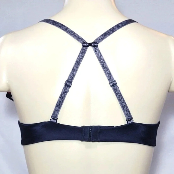 34B Lily Of France 2177200 Extreme U-Plunge UW Bra Black NWT - Picture 5 of 9